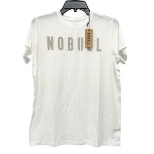 NoBull Kid's Crewneck Stretchy Gym‎ Lifting Workout Training Shirt White Size S